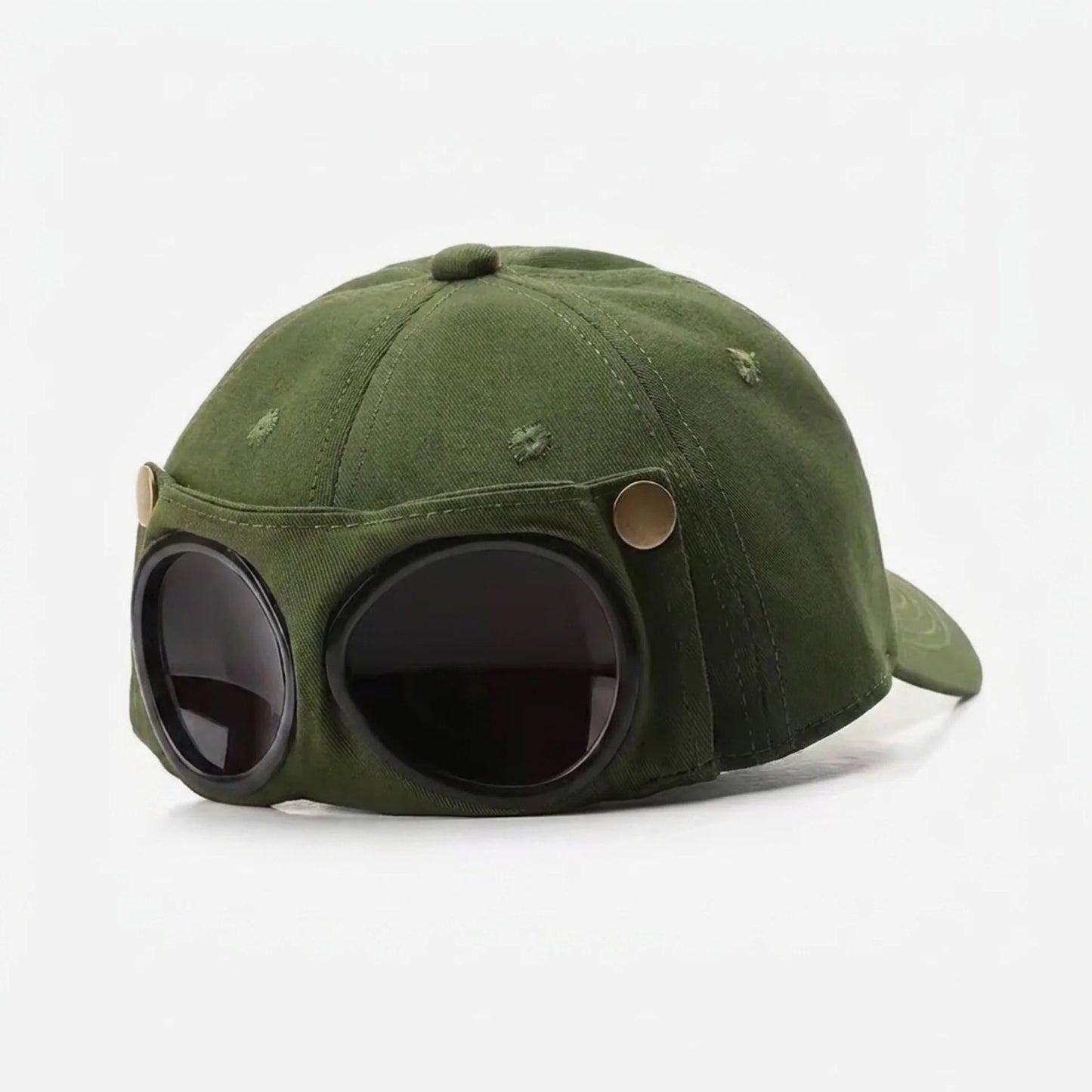 Capgoggle | Unisex Baseball Cap Aviator Hat with Goggles
