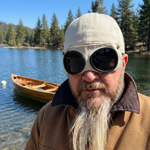 Capgoggle | Unisex Baseball Cap Aviator Hat with Goggles